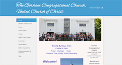 Desktop Screenshot of gorhamucc.org